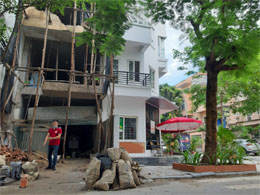 Khoan cấy thép Sàn – Dầm - Ban Công  tại KĐT Văn Phú Đông Hà Nội