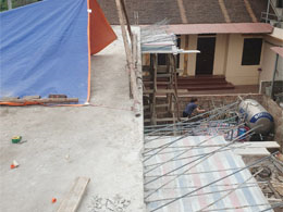 Thi công khoan cấy thép Dầm – Sàn bằng keo Ramset Epcon G5 công trình tại Quốc Oai – Hà Nội